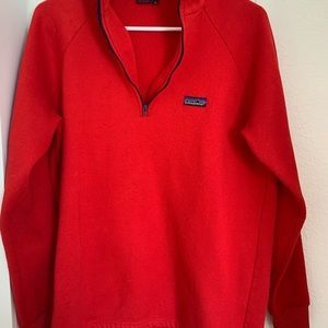 Patagonia Red Half zip sweater
